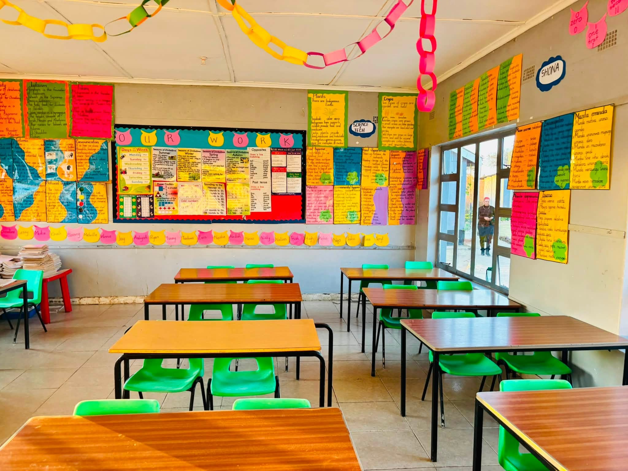 A prepared classroom ready for the new term
